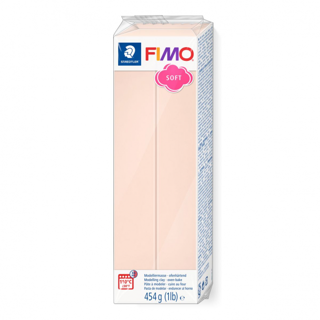 Masa plastyczna Fimo Soft kostka 454g - cielista