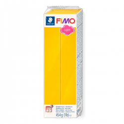 Masa plastyczna Fimo Soft kostka 454g - żółta słoneczna