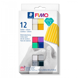 Masa plastyczna Fimo Effect zestaw 12 kolorów po 25g