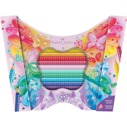 Kredki ołówkowe Faber-Castell Sparkle - 12 kolorów Butterfly