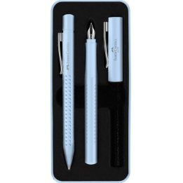 Pióro i długopis Faber Castell Grip 2010 - kolor błękitny
