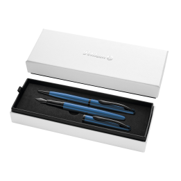 Pióro i długopis Pelikan Jazz Noble Elegance - zestaw aquamarine