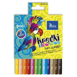 Kredki ołówkowe Jumbo Tetis - 12 kolorów