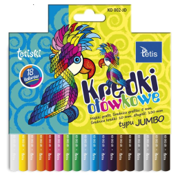 Kredki ołówkowe Jumbo Tetis - 18 kolorów