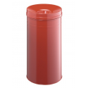 Kosz na śmieci Durable Safe+ 60l - metalowy - czerwony